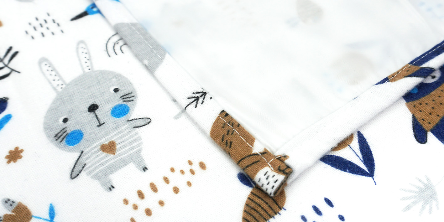 Pieluchocerata flanelowa misie niebieskie